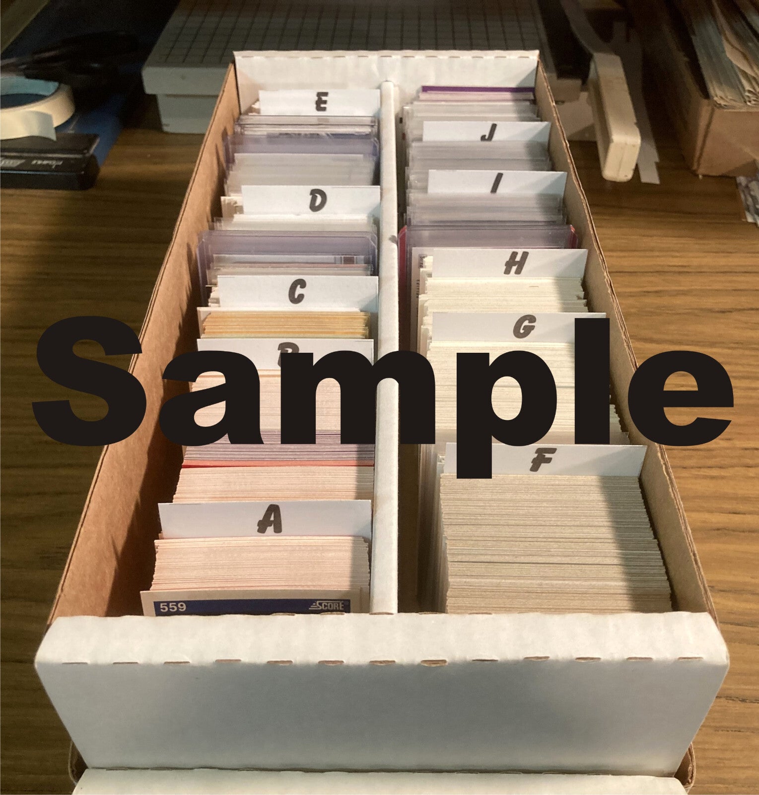 Graded Cards Laminated Box Dividers (Set of 24) Best Baseball Stars 3" x 5.75"