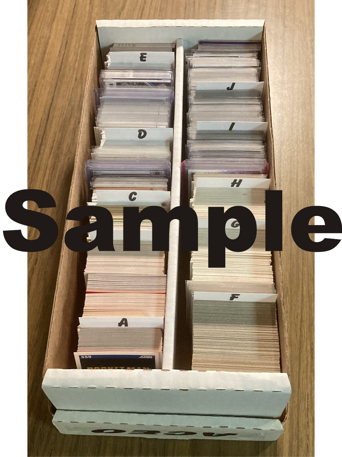Graded Cards Laminated Box Dividers (Set of 24) Best Baseball Stars 3" x 5.75"